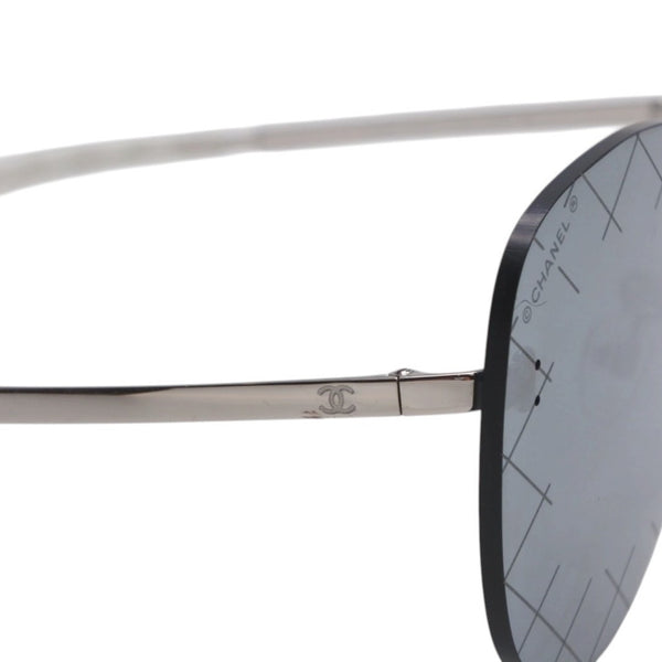 CHANEL シャネル リムレス サングラス アイウェア 71158 L2747 3N ココマーク ブラック 美品 中古 4b014150