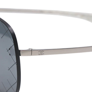 CHANEL シャネル リムレス サングラス アイウェア 71158 L2747 3N ココマーク ブラック 美品 中古 4b014150