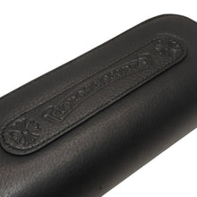 画像をギャラリービューアに読み込む, CHROME HEARTS クロムハーツ メガネケース ポーチ レザーブラック 美品 中古 4b014056