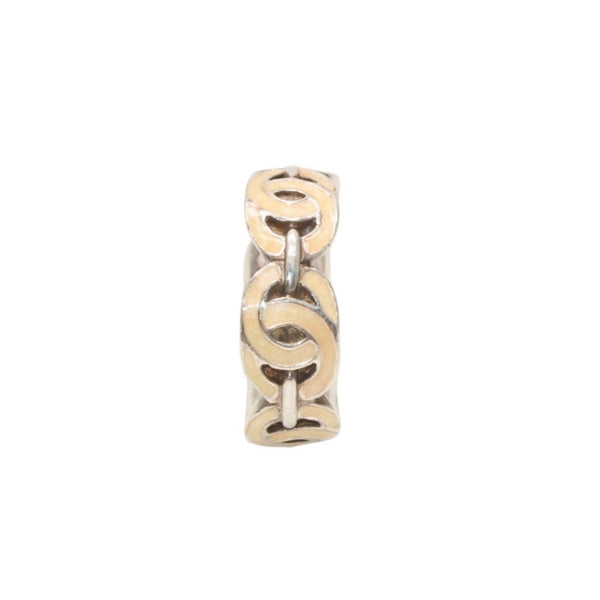 CHANEL シャネル ココマーク リング 指輪 00T刻印 サイズ11号 7.2g シルバー アイボリー 美品 中古 4c073158