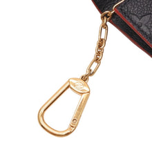 画像をギャラリービューアに読み込む, 極美品 LOUIS VUITTON ルイヴィトン モノグラムアンプラント ポシェットクレ M62017 TJ0149 ネイビー レッド ゴールド金具 中古 4b014130