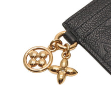 画像をギャラリービューアに読み込む, 極美品 LOUIS VUITTON ルイヴィトン モノグラムアンプラント ポルトカルトLVチャーム カードケース M82132 ブラック 中古 4b014129