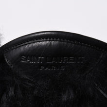 画像をギャラリービューアに読み込む, SAINT LAURENT サンローラン ファーブーツ ブラック OS 529242 Furry Mongolian Lamb Ankle Boots サイズ36 美品 中古 4b014136