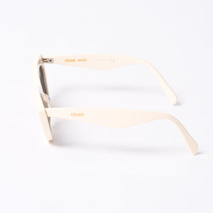 CELINE セリーヌ Sunglasses サングラス クリームカラー キャットアイ 56□20 145 CL4019IN 美品 中古 4b014166