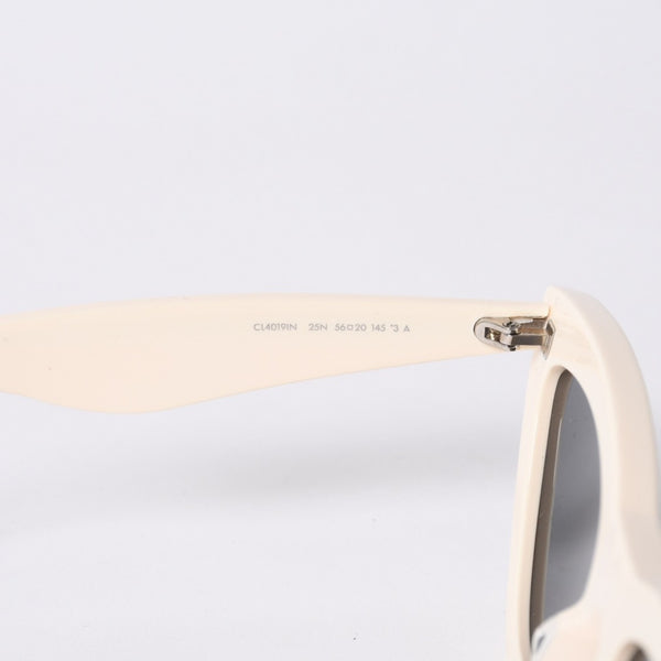CELINE セリーヌ Sunglasses サングラス クリームカラー キャットアイ 56□20 145 CL4019IN 美品 中古 4b014166
