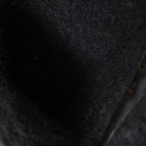 SAINT LAURENT サンローラン ファーブーツ ブラック OS 529242 Furry Mongolian Lamb Ankle Boots サイズ36 美品 中古 4b014136