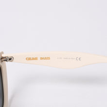 画像をギャラリービューアに読み込む, CELINE セリーヌ Sunglasses サングラス クリームカラー キャットアイ 56□20 145 CL4019IN 美品 中古 4b014166