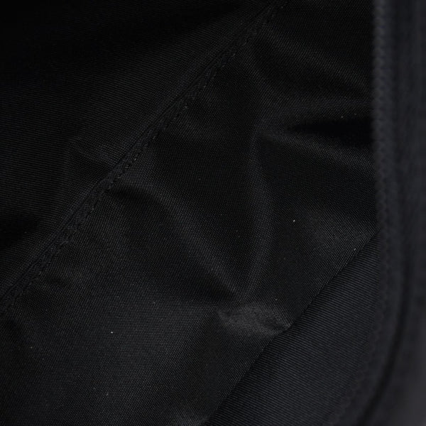 Very Good Condition PRADA Hobo One Shoulder Bag MV515 Triangle Logo Triangle Logo Plate Nylon Black Used 4a000053