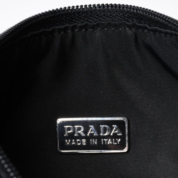 Very Good Condition PRADA Hobo One Shoulder Bag MV515 Triangle Logo Triangle Logo Plate Nylon Black Used 4a000053