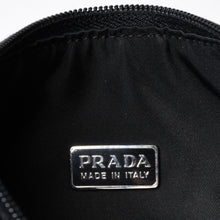 画像をギャラリービューアに読み込む, 極美品 PRADA プラダ ホーボー ワンショルダーバッグ MV515 トライアングルロゴ 三角ロゴプレート ナイロン ブラック 中古 4a000053
