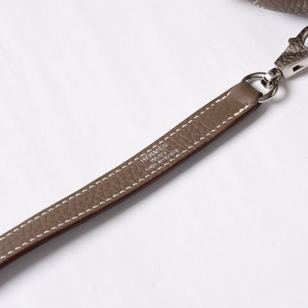 極美品 HERMES エルメス ケリー32 内縫い エトープ □R刻印 トリヨンクレマンス シルバー金具 ハンドバッグ 2WAY 中古 4b014157