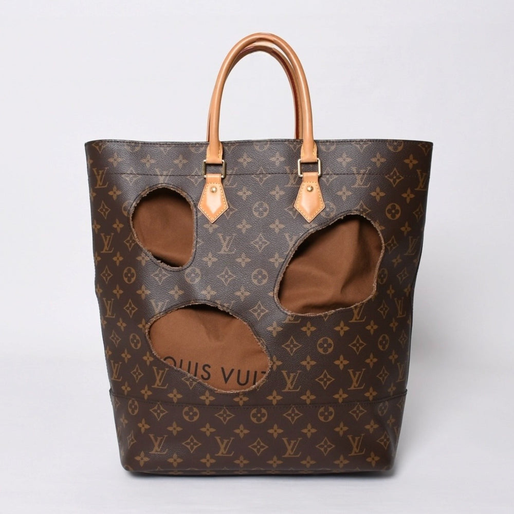 極美品 LOUIS VUITTON ルイヴィトン ウィズホールズ トートバッグ M40279 コムデギャルソン 川久保玲 2014 ゴールド金具 中古 4b014131