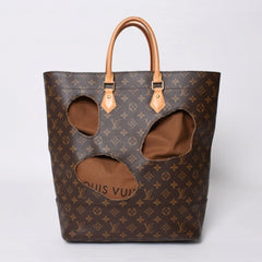 極美品 LOUIS VUITTON ルイヴィトン ウィズホールズ トートバッグ M40279 コムデギャルソン 川久保玲 2014 ゴールド金具 中古 4b014131