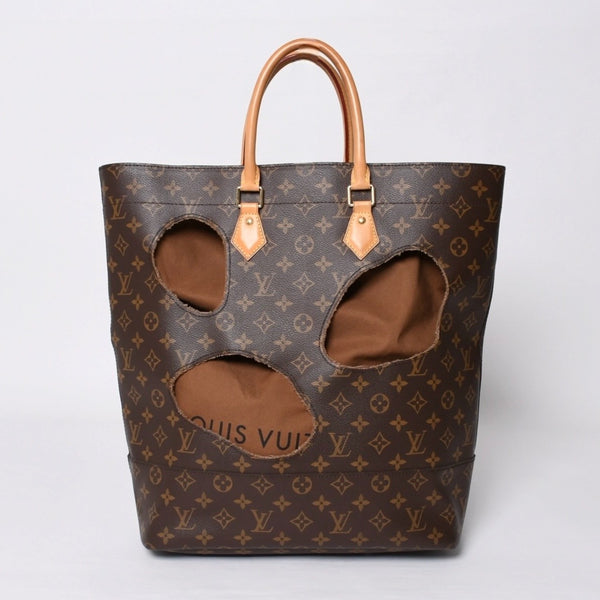 極美品 LOUIS VUITTON ルイヴィトン ウィズホールズ トートバッグ M40279 コムデギャルソン 川久保玲 2014 ゴールド金具 中古 4b014131
