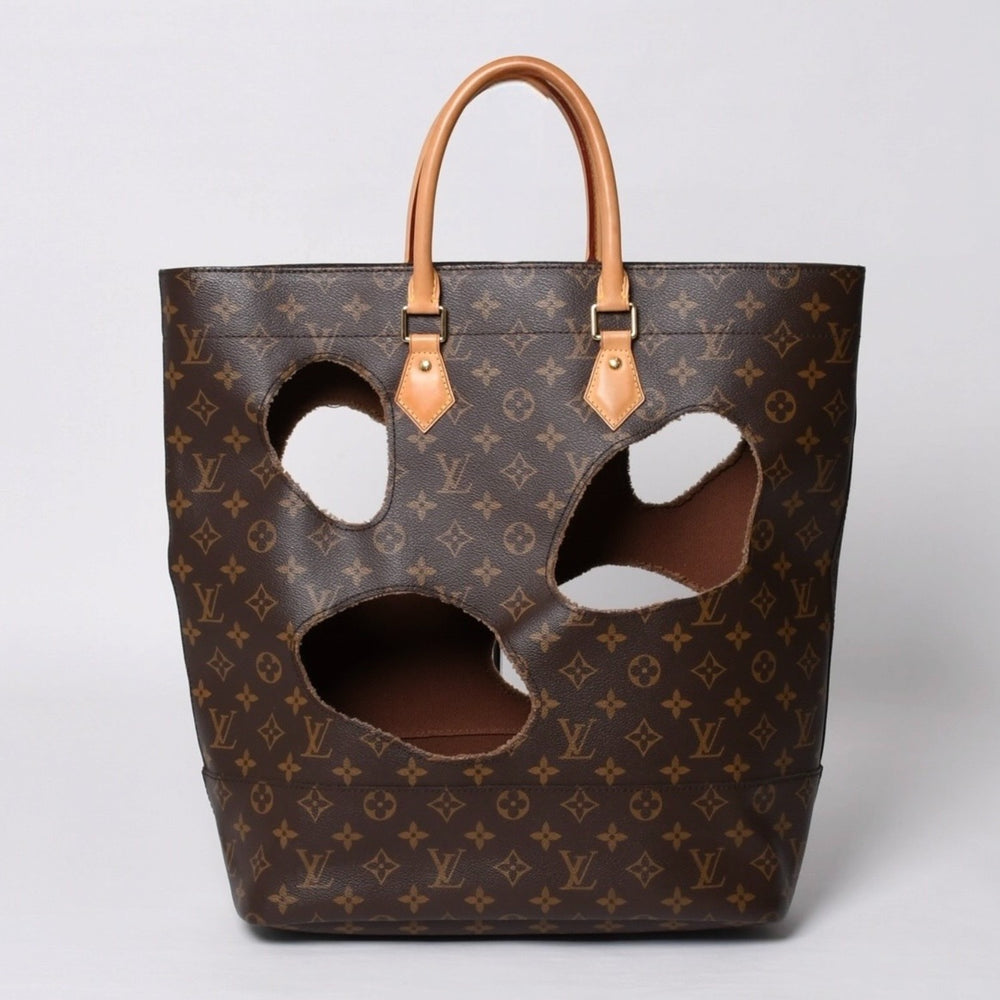 極美品 LOUIS VUITTON ルイヴィトン ウィズホールズ トートバッグ M40279 コムデギャルソン 川久保玲 2014 ゴールド金具 中古 4b014131