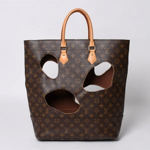 極美品 LOUIS VUITTON ルイヴィトン ウィズホールズ トートバッグ M40279 コムデギャルソン 川久保玲 2014 ゴールド金具 中古 4b014131