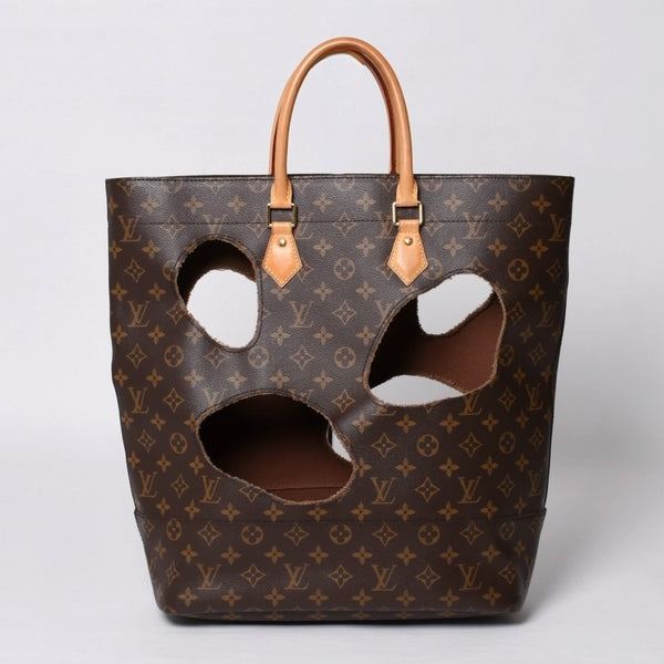 極美品 LOUIS VUITTON ルイヴィトン ウィズホールズ トートバッグ M40279 コムデギャルソン 川久保玲 2014 ゴールド金具 中古 4b014131