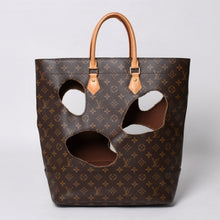 画像をギャラリービューアに読み込む, 極美品 LOUIS VUITTON ルイヴィトン ウィズホールズ トートバッグ M40279 コムデギャルソン 川久保玲 2014 ゴールド金具 中古 4b014131