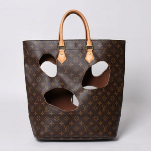 極美品 LOUIS VUITTON ルイヴィトン ウィズホールズ トートバッグ M40279 コムデギャルソン 川久保玲 2014 ゴールド金具 中古 4b014131