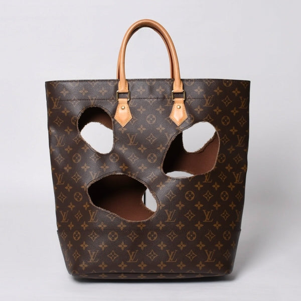極美品 LOUIS VUITTON ルイヴィトン ウィズホールズ トートバッグ M40279 コムデギャルソン 川久保玲 2014 ゴールド金具 中古 4b014131