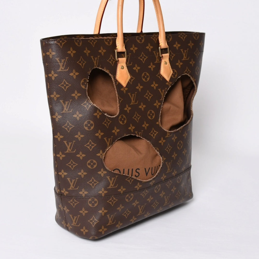 極美品 LOUIS VUITTON ルイヴィトン ウィズホールズ トートバッグ M40279 コムデギャルソン 川久保玲 2014 ゴールド金具 中古 4b014131