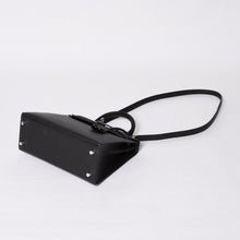 画像をギャラリービューアに読み込む, 極美品 HERMES エルメス KELLY ケリー 25 2WAY ハンドバッグ 外縫い エプソン ブラック シルバー金具 W刻印 中古 4b014156