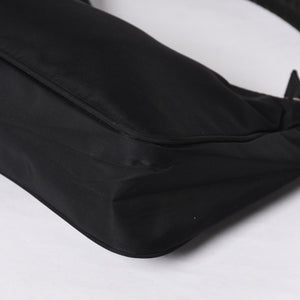 Very Good Condition PRADA Hobo One Shoulder Bag MV515 Triangle Logo Triangle Logo Plate Nylon Black Used 4a000054