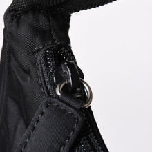 画像をギャラリービューアに読み込む, 極美品 PRADA プラダ ホーボー ワンショルダーバッグ MV515 トライアングルロゴ 三角ロゴプレート ナイロン ブラック 中古 4a000054