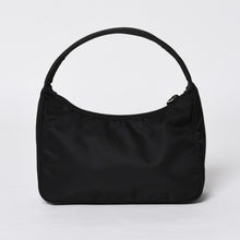 画像をギャラリービューアに読み込む, 極美品 PRADA プラダ ホーボー ワンショルダーバッグ MV515 トライアングルロゴ 三角ロゴプレート ナイロン ブラック 中古 4a000053
