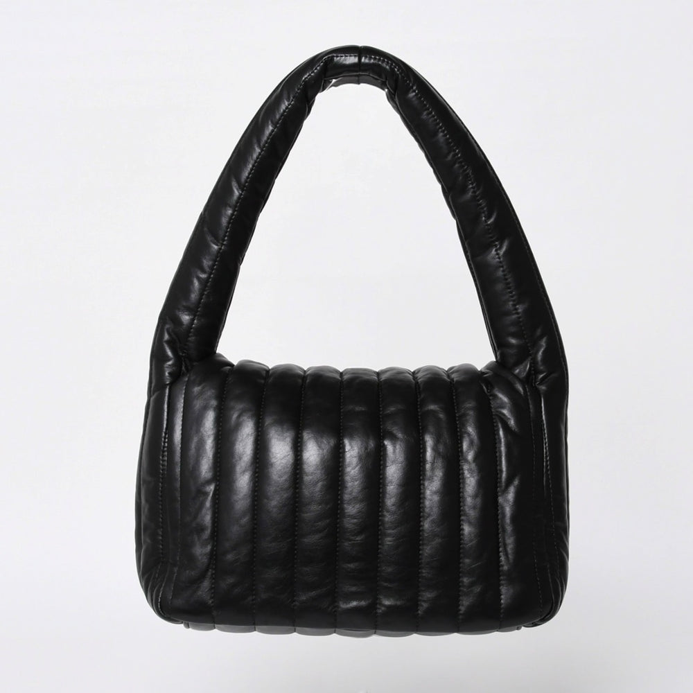 極美品 BALENCIAGA バレンシアガ モナコ ショルダーバッグ 787896 2AA7Z ブラック シルバー金具 カーフスキン 中古 4a000048