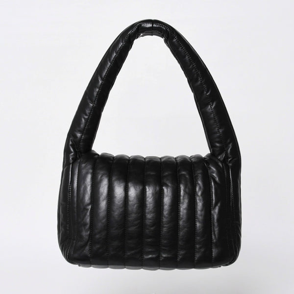 Very Good Condition BALENCIAGA Monaco Shoulder Bag 787896 2AA7Z Black Silver Hardware Calfskin Used 4a000048