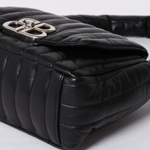 Load image into Gallery viewer, 極美品 BALENCIAGA バレンシアガ モナコ ショルダーバッグ 787896 2AA7Z ブラック シルバー金具 カーフスキン 中古 4a000048