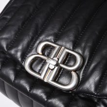 Load image into Gallery viewer, 極美品 BALENCIAGA バレンシアガ モナコ ショルダーバッグ 787896 2AA7Z ブラック シルバー金具 カーフスキン 中古 4a000048