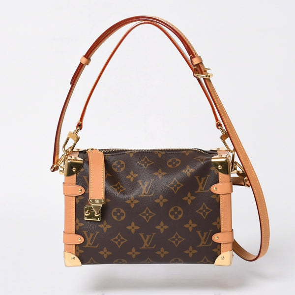 新品同様 LOUIS VUITTON ルイヴィトン サイドトランクMM ショルダーバッグ M46358モノグラム ゴールド金具 中古 4a000058