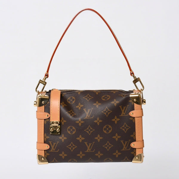 新品同様 LOUIS VUITTON ルイヴィトン サイドトランクMM ショルダーバッグ M46358モノグラム ゴールド金具 中古 4a000058