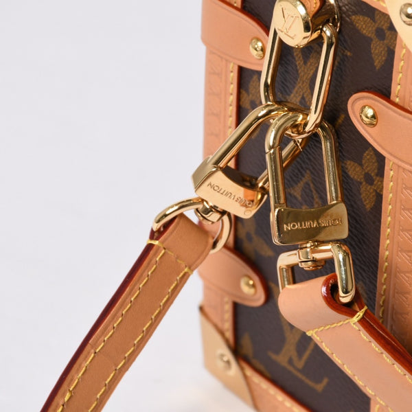 新品同様 LOUIS VUITTON ルイヴィトン サイドトランクMM ショルダーバッグ M46358モノグラム ゴールド金具 中古 4a000058