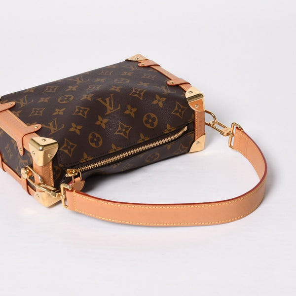 新品同様 LOUIS VUITTON ルイヴィトン サイドトランクMM ショルダーバッグ M46358モノグラム ゴールド金具 中古 4a000058
