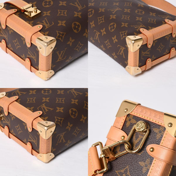 新品同様 LOUIS VUITTON ルイヴィトン サイドトランクMM ショルダーバッグ M46358モノグラム ゴールド金具 中古 4a000058