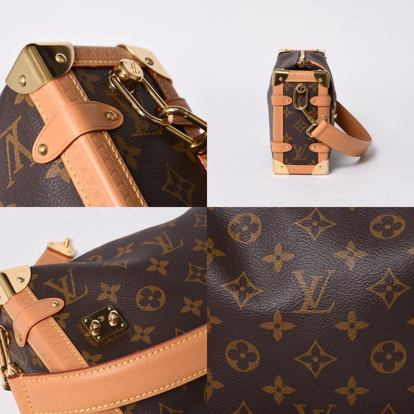 新品同様 LOUIS VUITTON ルイヴィトン サイドトランクMM ショルダーバッグ M46358モノグラム ゴールド金具 中古 4a000058