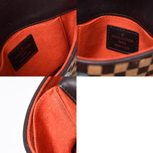 LOUIS VUITTON ルイヴィトン ダミエソバージュ ガゼル クロスボディーバッグ M92130 ハラコ ブラウン 美品 中古 4b014198