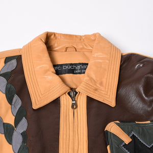 Pelle Pelle ペレペレ パッチワーク レザージャケット サイズ38 マルチカラー Marc Buchanan マークブキャナン 切り替え 美品 中古 4a000018