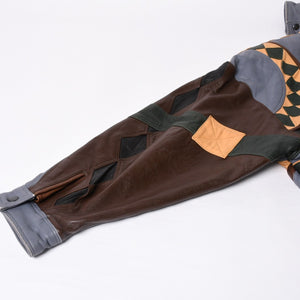 Pelle Pelle ペレペレ パッチワーク レザージャケット サイズ38 マルチカラー Marc Buchanan マークブキャナン 切り替え 美品 中古 4a000018