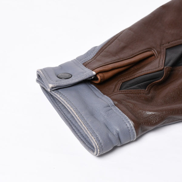 Pelle Pelle ペレペレ パッチワーク レザージャケット サイズ38 マルチカラー Marc Buchanan マークブキャナン 切り替え 美品 中古 4a000018