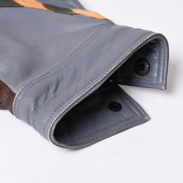 Pelle Pelle ペレペレ パッチワーク レザージャケット サイズ38 マルチカラー Marc Buchanan マークブキャナン 切り替え 美品 中古 4a000018