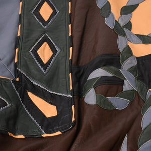 Pelle Pelle ペレペレ パッチワーク レザージャケット サイズ38 マルチカラー Marc Buchanan マークブキャナン 切り替え 美品 中古 4a000018