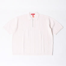 画像をギャラリービューアに読み込む, 新品未使用品 Supreme シュプリーム 26SS ビーズ ハーフジップ スウェット ポロシャツ ベージュ コットン サイズM 中古 4b014176