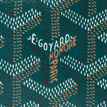 画像をギャラリービューアに読み込む, 新品同様品 GOYARD ゴヤール ジュバンスPM クラッチバッグ グリーン PVC レザー シルバー金具 中古 4b014187