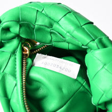 画像をギャラリービューアに読み込む, 極美品 BOTTEGAVENETA ボッテガヴェネタ MINI JODIE ミニ ジョディ ハンドバッグ 651876 イントレチャート グリーン 中古 4b014189