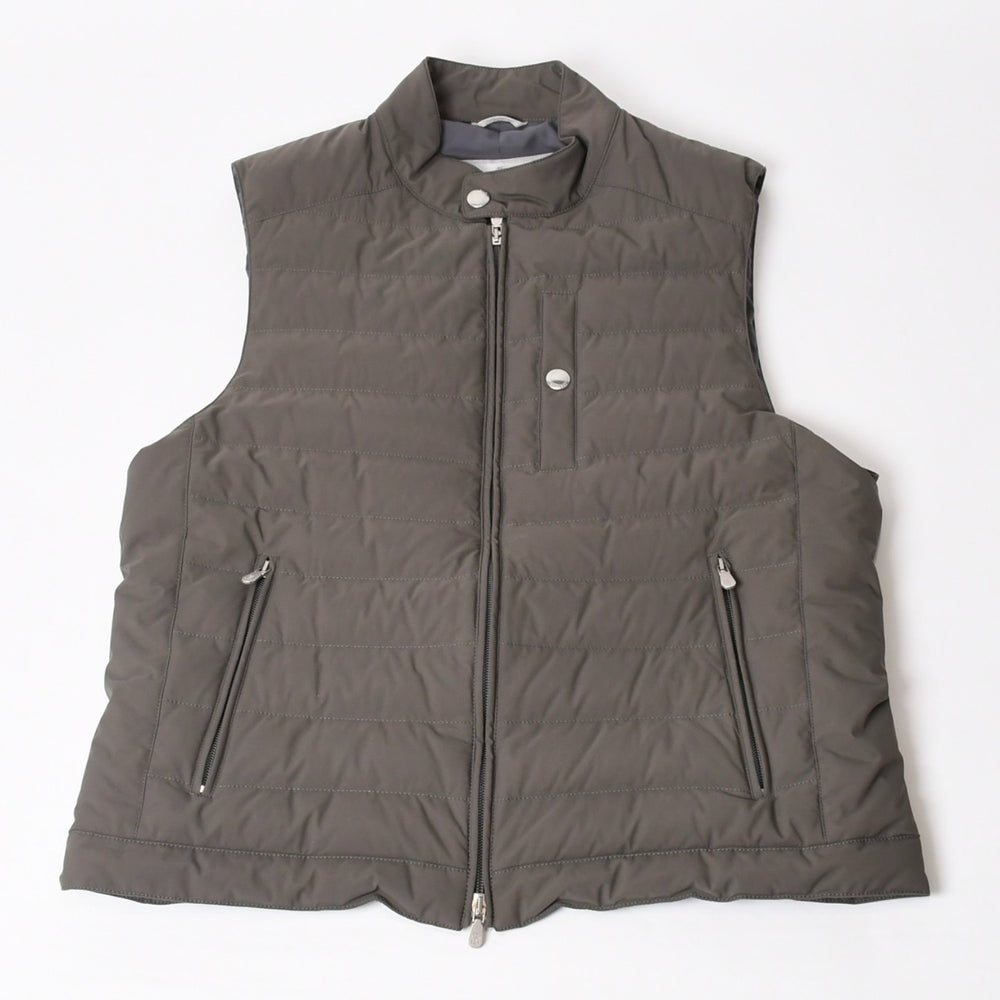 Brunello Cucinelli Quilted Down Vest Down Vest Gray MM4591607 Good Condition Used 4b014184