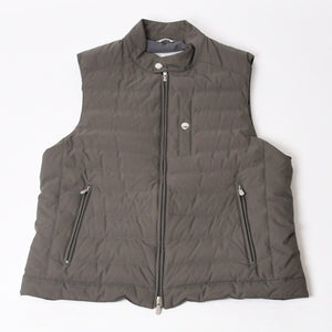 Brunello Cucinelli ブルネロ クチネリ キルティング Down Vest ダウンベスト グレー MM4591607 美品 中古 4b014184